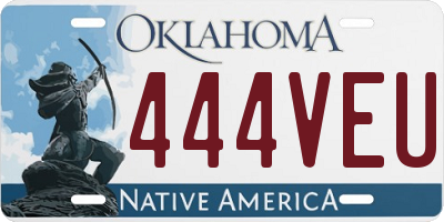 OK license plate 444VEU