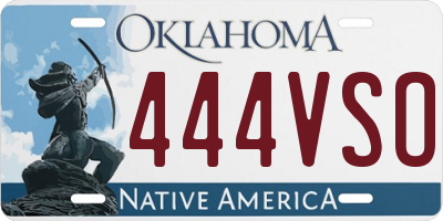 OK license plate 444VSO