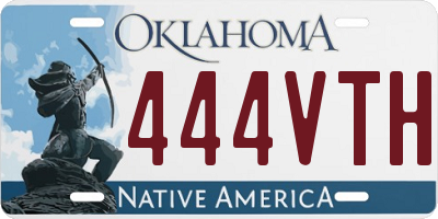 OK license plate 444VTH