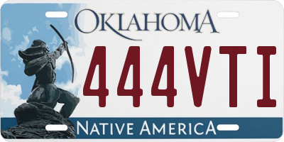 OK license plate 444VTI