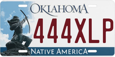 OK license plate 444XLP