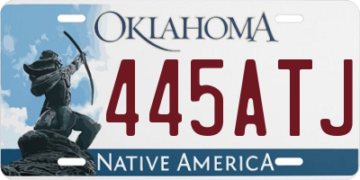 OK license plate 445ATJ