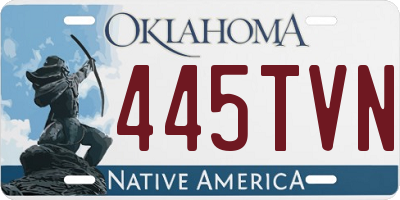 OK license plate 445TVN