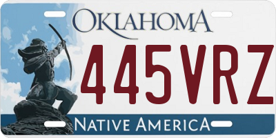 OK license plate 445VRZ