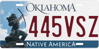 OK license plate 445VSZ