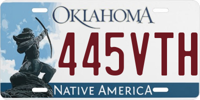 OK license plate 445VTH