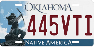 OK license plate 445VTI