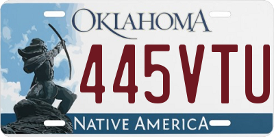 OK license plate 445VTU