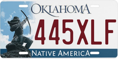 OK license plate 445XLF