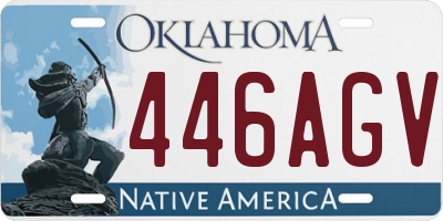 OK license plate 446AGV