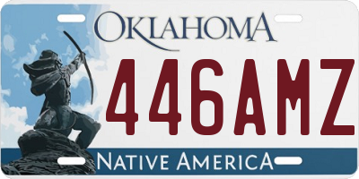 OK license plate 446AMZ