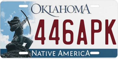 OK license plate 446APK