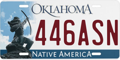 OK license plate 446ASN