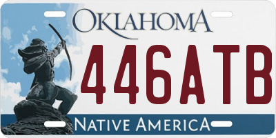 OK license plate 446ATB