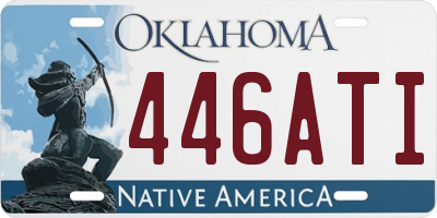 OK license plate 446ATI
