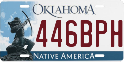 OK license plate 446BPH