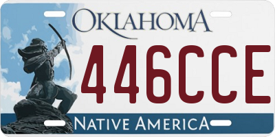 OK license plate 446CCE