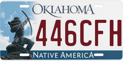 OK license plate 446CFH
