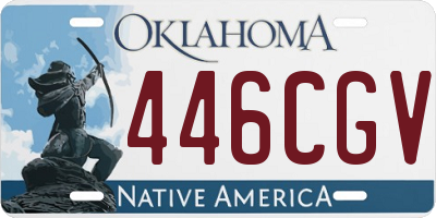 OK license plate 446CGV