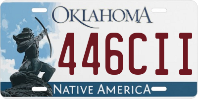 OK license plate 446CII