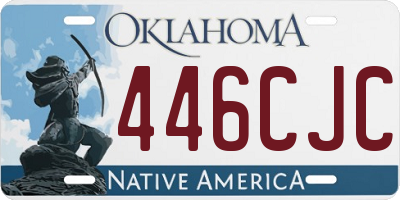 OK license plate 446CJC