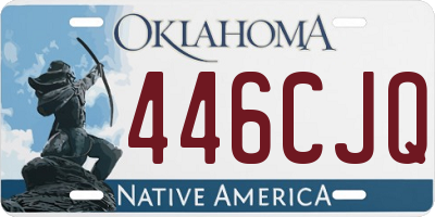 OK license plate 446CJQ