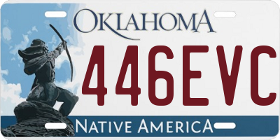 OK license plate 446EVC