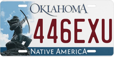 OK license plate 446EXU