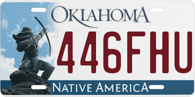 OK license plate 446FHU