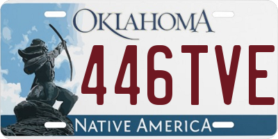 OK license plate 446TVE