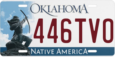 OK license plate 446TVO