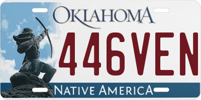 OK license plate 446VEN