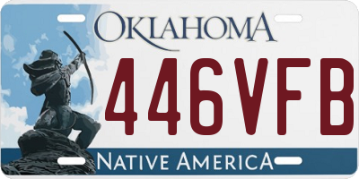 OK license plate 446VFB