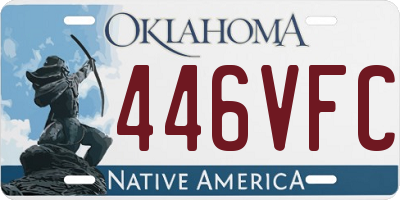 OK license plate 446VFC