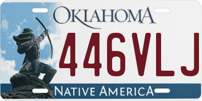 OK license plate 446VLJ