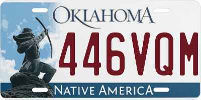 OK license plate 446VQM