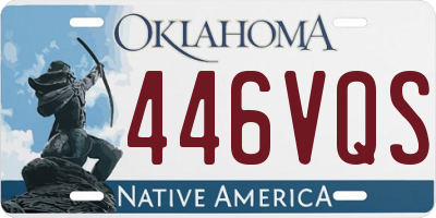 OK license plate 446VQS
