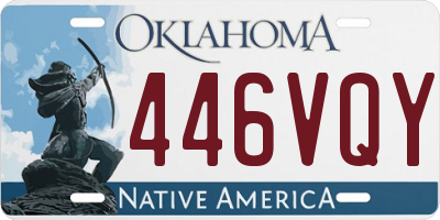 OK license plate 446VQY