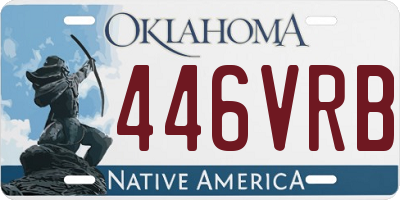 OK license plate 446VRB
