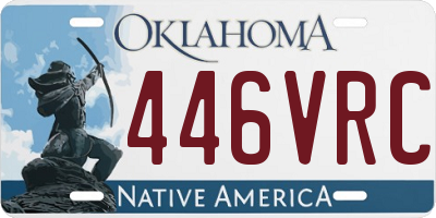 OK license plate 446VRC
