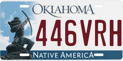 OK license plate 446VRH