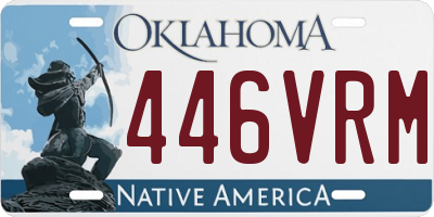 OK license plate 446VRM