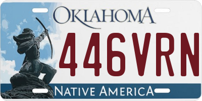 OK license plate 446VRN