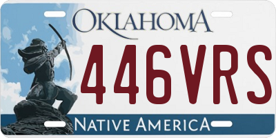 OK license plate 446VRS