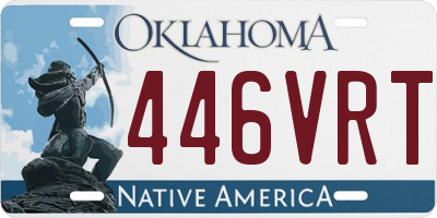 OK license plate 446VRT
