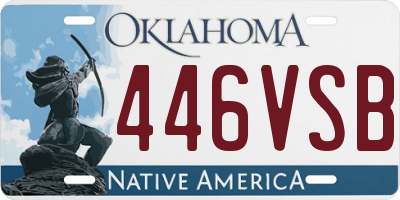 OK license plate 446VSB