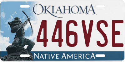 OK license plate 446VSE