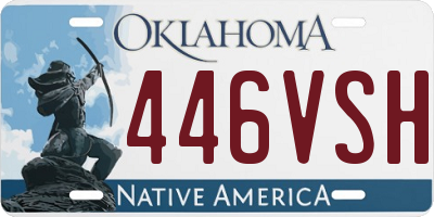 OK license plate 446VSH