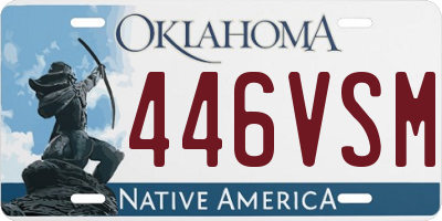 OK license plate 446VSM