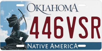OK license plate 446VSR